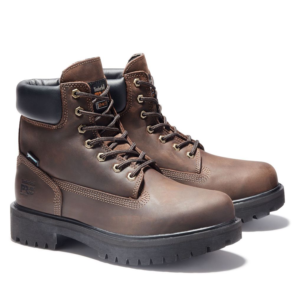 Bocanci Pro Timberland Barbati Maro - Direct Attach 6\" Soft Toe - Romania - UXNPEK968